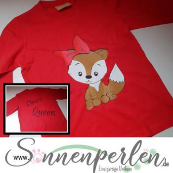 Kinder Shirt Fuchs Chaos Queen